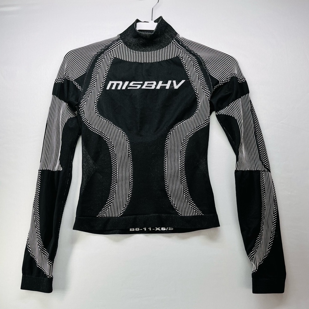 MISBHV Black and White Long Sleeve Women's Top